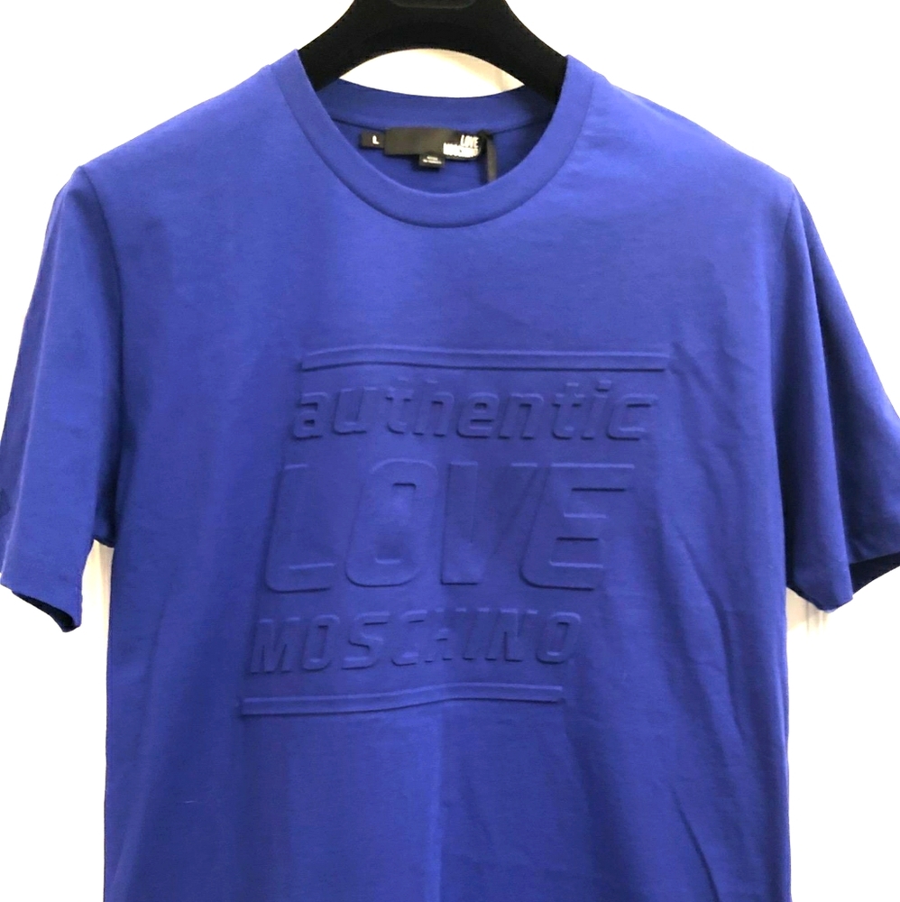 SOLD - Love Moschino blue t-shirt for men